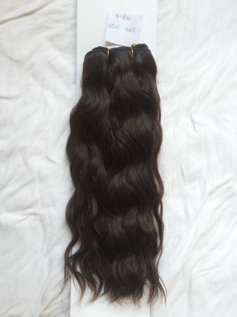 human hair weft weaving