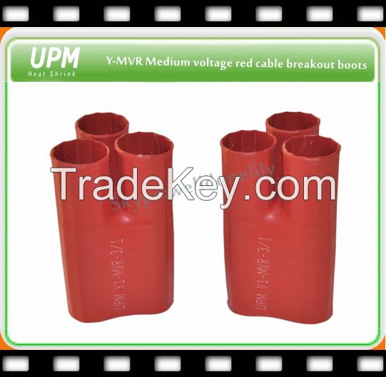 UPM heat shrink cable breakout boots, cable end cap, heat shrinkable rain shed
