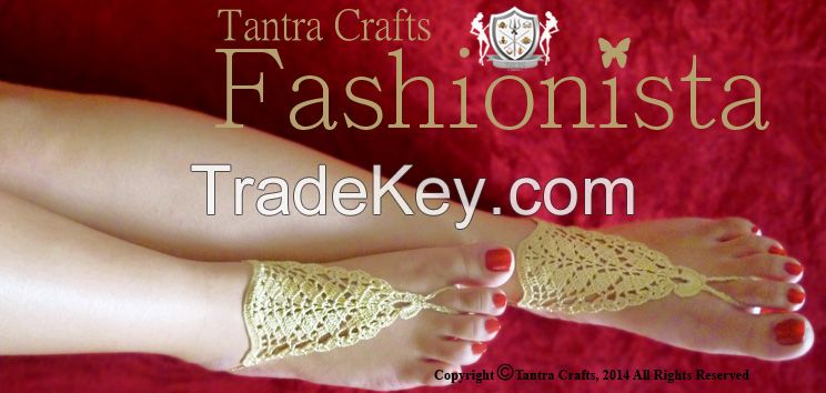 Crochet Barefoot Anklet Foot Jewelry