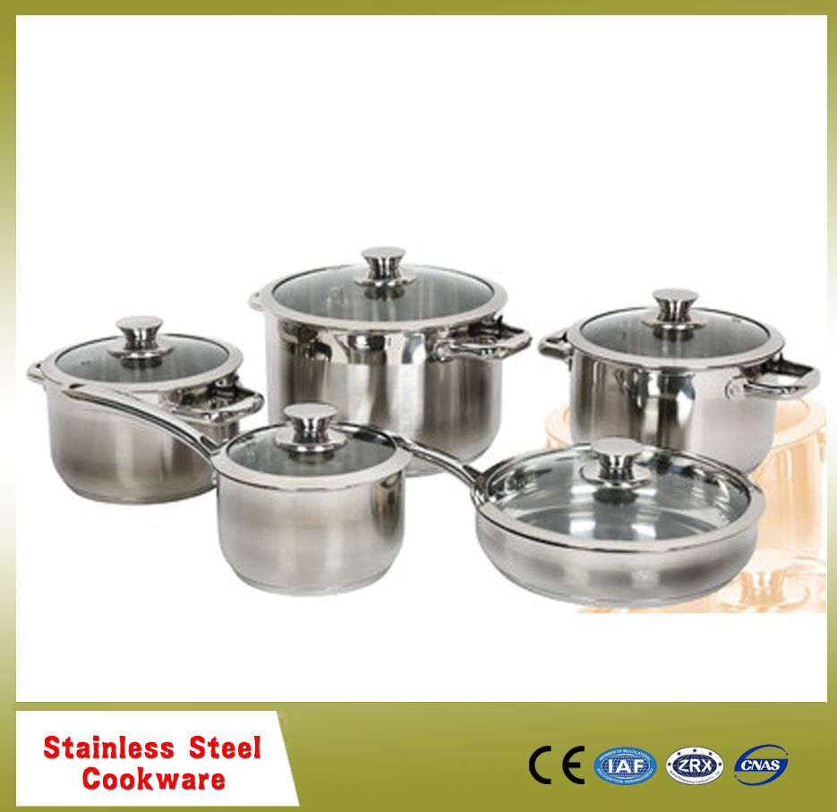 Hot sell Stainless steel high saucepot,Stainless steel 5pcs pots