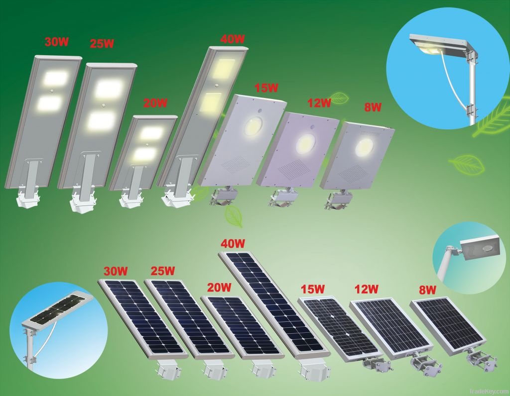 all in one solar led street light 20W