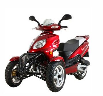 Trike Gas Motor Scooters 50cc 3 Wheels Moped