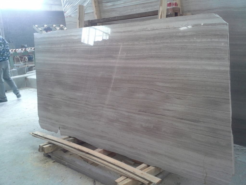 White Wood Grain Marble