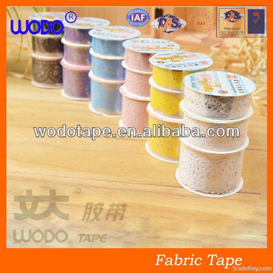 2013 hot sale fabric lace decorative tape for DIY and gift packing