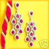 Diamond Ruby Earring