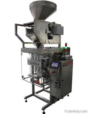 Vertical packaging machines AM015 with a volumetric filler