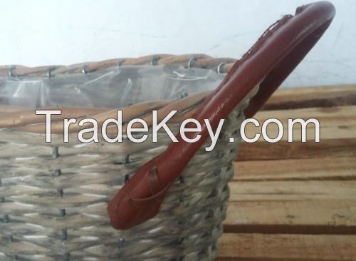 wicker  baskets for flower planting willow pot  garen baskets 