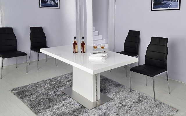 modern tempered glass dinning table