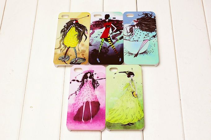 Painting Matte PC Case for iPhone 4, Various Painting Designs Available