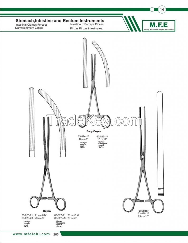 Stomach, Instestine & Rectum Instruments