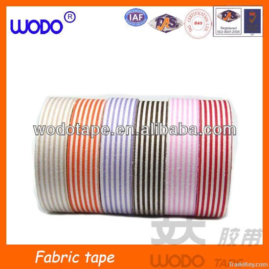 100% cotton fabric tape , decoration adhesive fabric tape