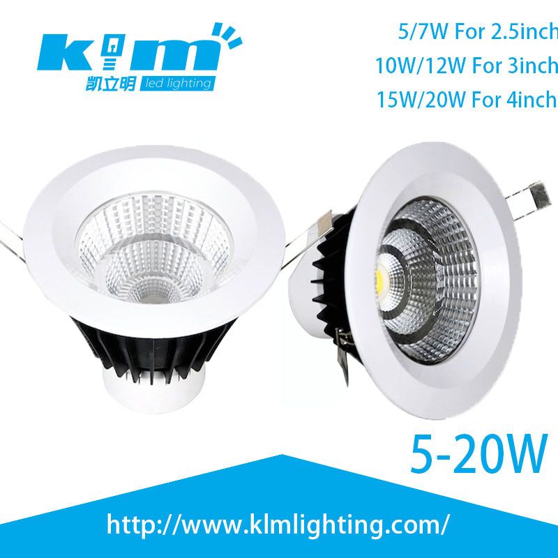 recessed 3inch 10w 12w cob ceiling light