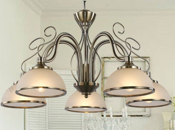 High quality Bronzy American country style 5 light bulbs Pendant Lights