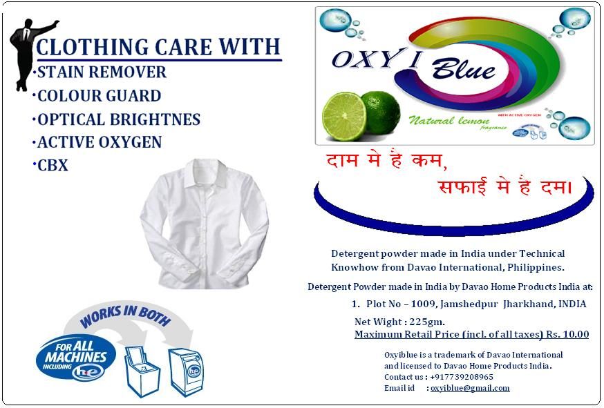 Oxyiblue Detergent Powder