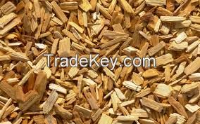 yellow pine wood chips