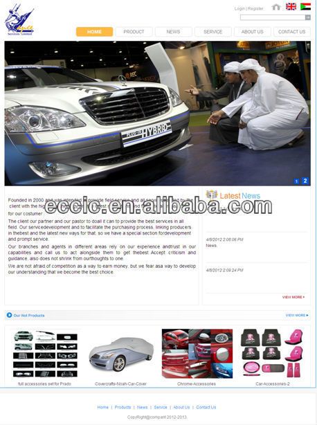 Professional car  Ecommerce Website Design Services