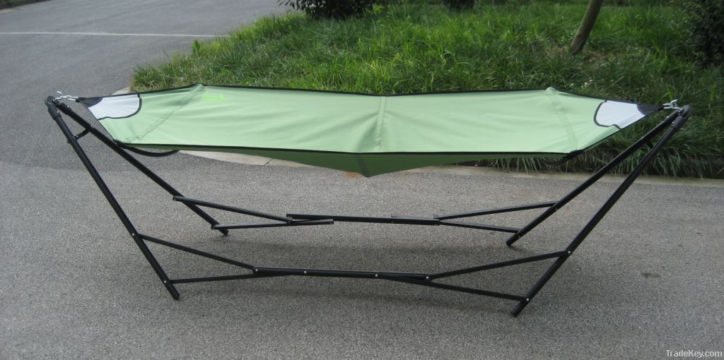 Portable folding hammock