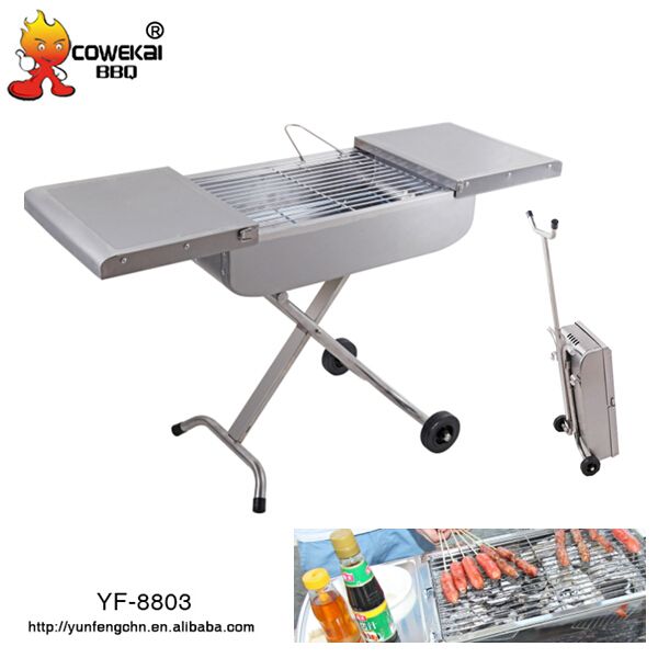 trolly charcoal BBQ grill