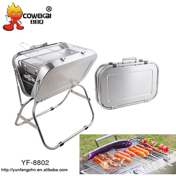 stainless steel BBQ grill