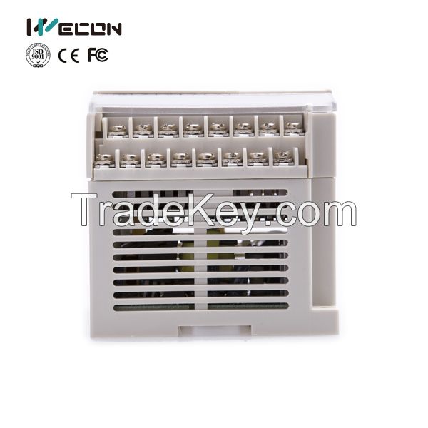 Wecon LX transistor low cost plc 20 I/O and compatible with mitsubishi plc fx1s soft