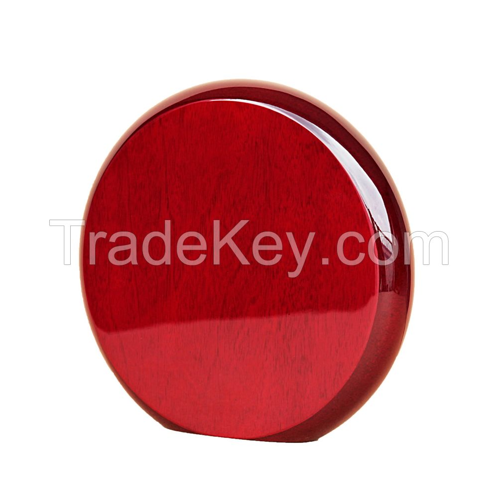 High gloss round plaque