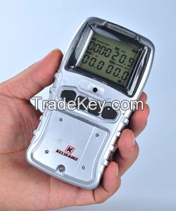 HOTSALE!3.7V rechargeable lithium battery operated portable multi gas detector for CO O2 H2S CH4/LEL