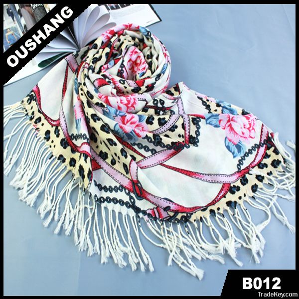 2013 New Arrival Colorful Leopard Printing Scarfs Womens Shawl
