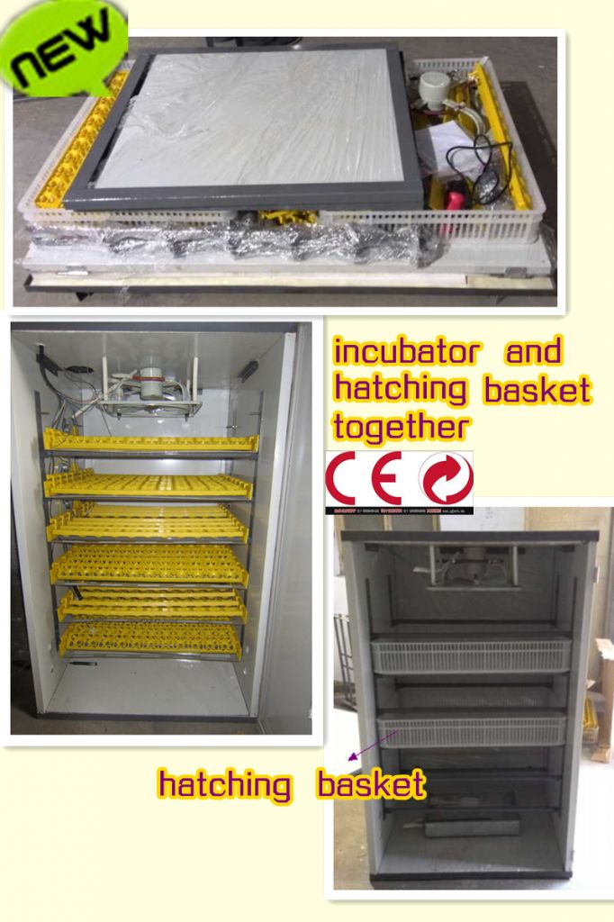 2013 newest design hot sale 528 chicken/goose/duck eggs incubator or 2112 quail eggs incubator with CE approved, 3 years warranty