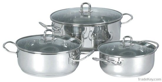 6pcs high quality stainless steel cookware set