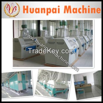 The whole set wheat flour mill with automatic packing machine