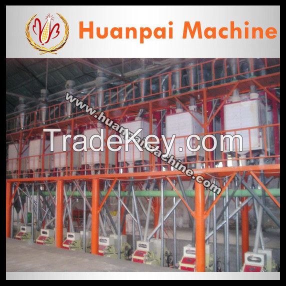 Fully automatic corn flour making production line