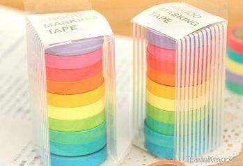 New cute color rainbow style washi Tape / Decoration stationery Tape /
