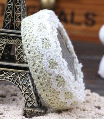 Colorful fabric lace tape for DIY and decoration