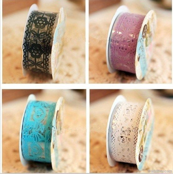 2013 hot sale fabric lace decorative tape for DIY and gift packing