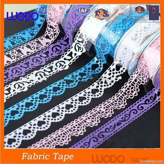 2013 hot sale fabric lace decorative tape for DIY and gift packing