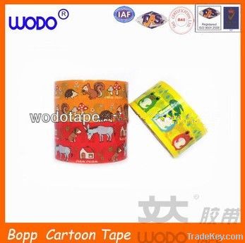 Cartoon printed opp packing tape for gift decoration