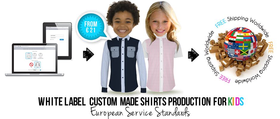 Custom shirt blouse for kids girls