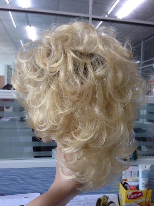 new designer blond afro wigs synthetic from China