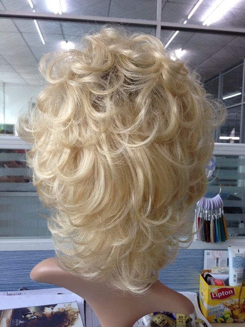 new designer blond afro wigs synthetic from China