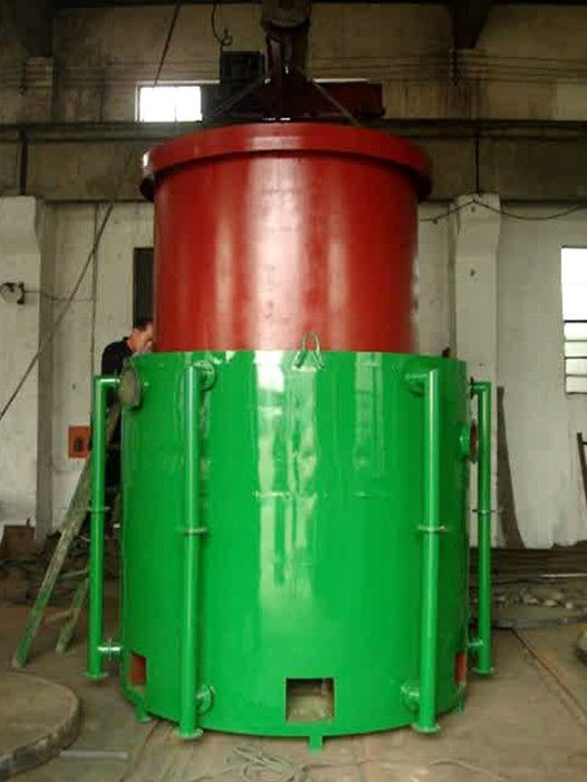 Airflow hoisting type carbonization furnace