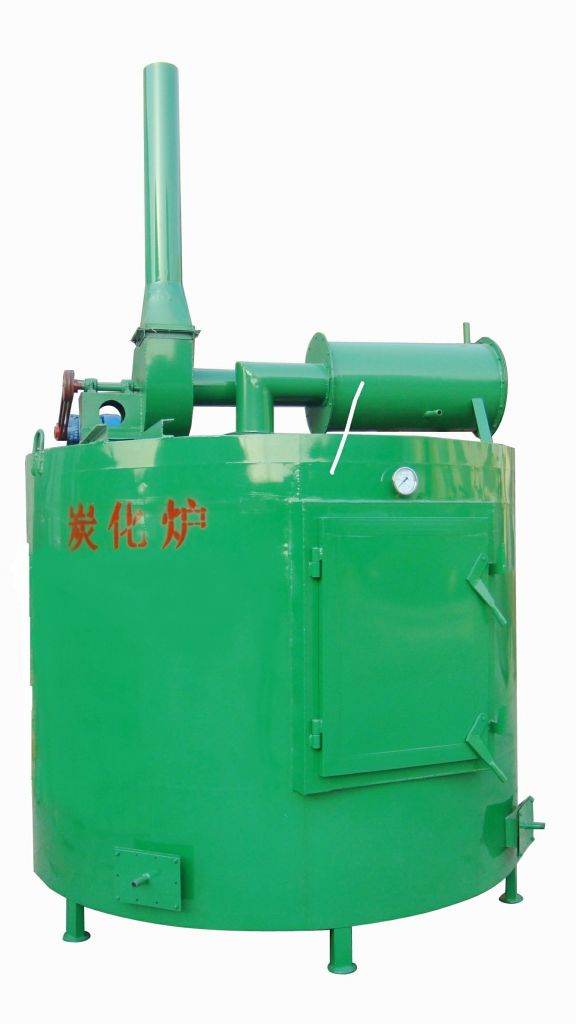 Round Spontaneous combustion type Charcoal kiln furnace