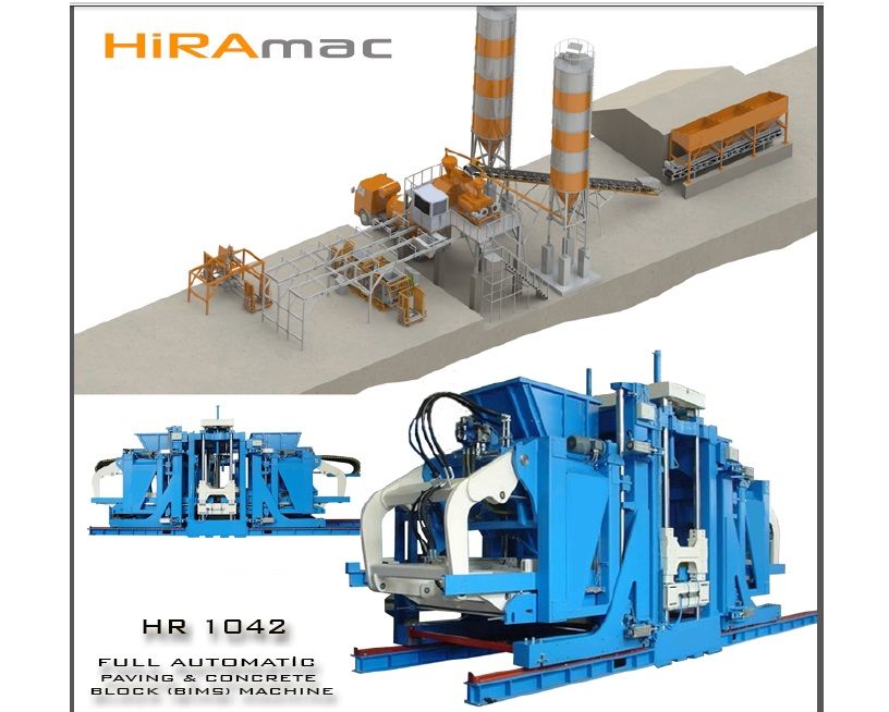 Paving & Concrete Block (BIMs) Machine HR 1042-Full Automatic 