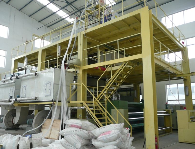 Single S 2400MM PP  Spunbonded non woven fabric making machine, Producing fabric to making shopping bag
