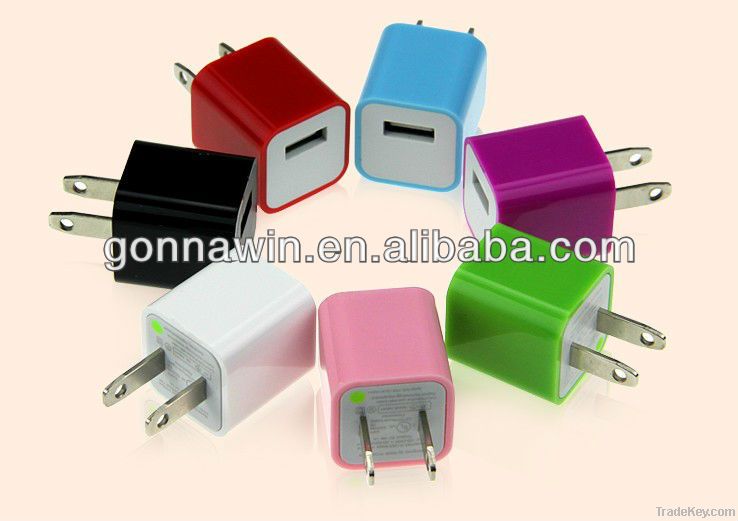 colorful wall usb charger adapter plug