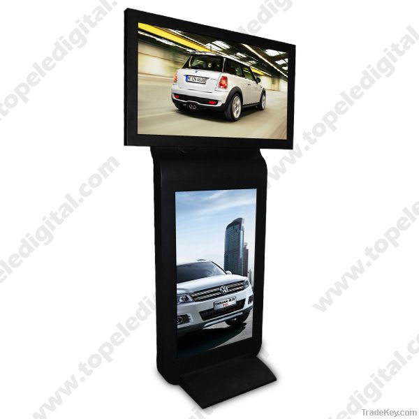 42inch dual-screen floor-standing indoor LCD advertising player