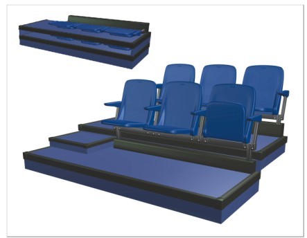 Telescopic seating system