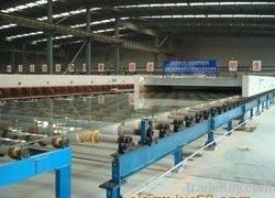 horizontal drawing glass production line