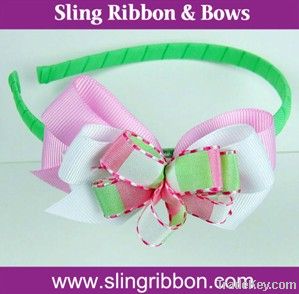 Ribbon Flower Bow Accessory Kids Hairbands