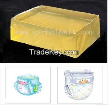 Hot melt elastic adhesive glue for diaper