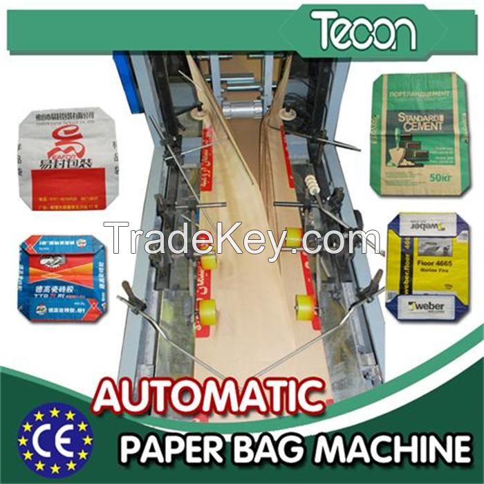 Cement bottom-pasted bag making machine